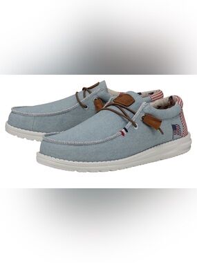 Hey Dude Wally Americana Slip-On Loafers NWOT